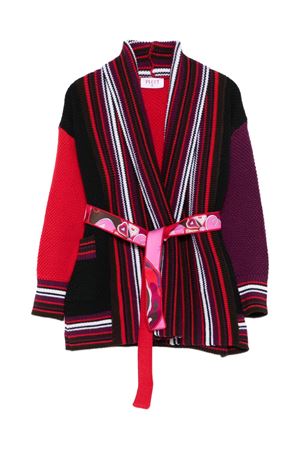 cardigan in lana multicolor EMILIO PUCCI KIDS | PX9A50W0207412